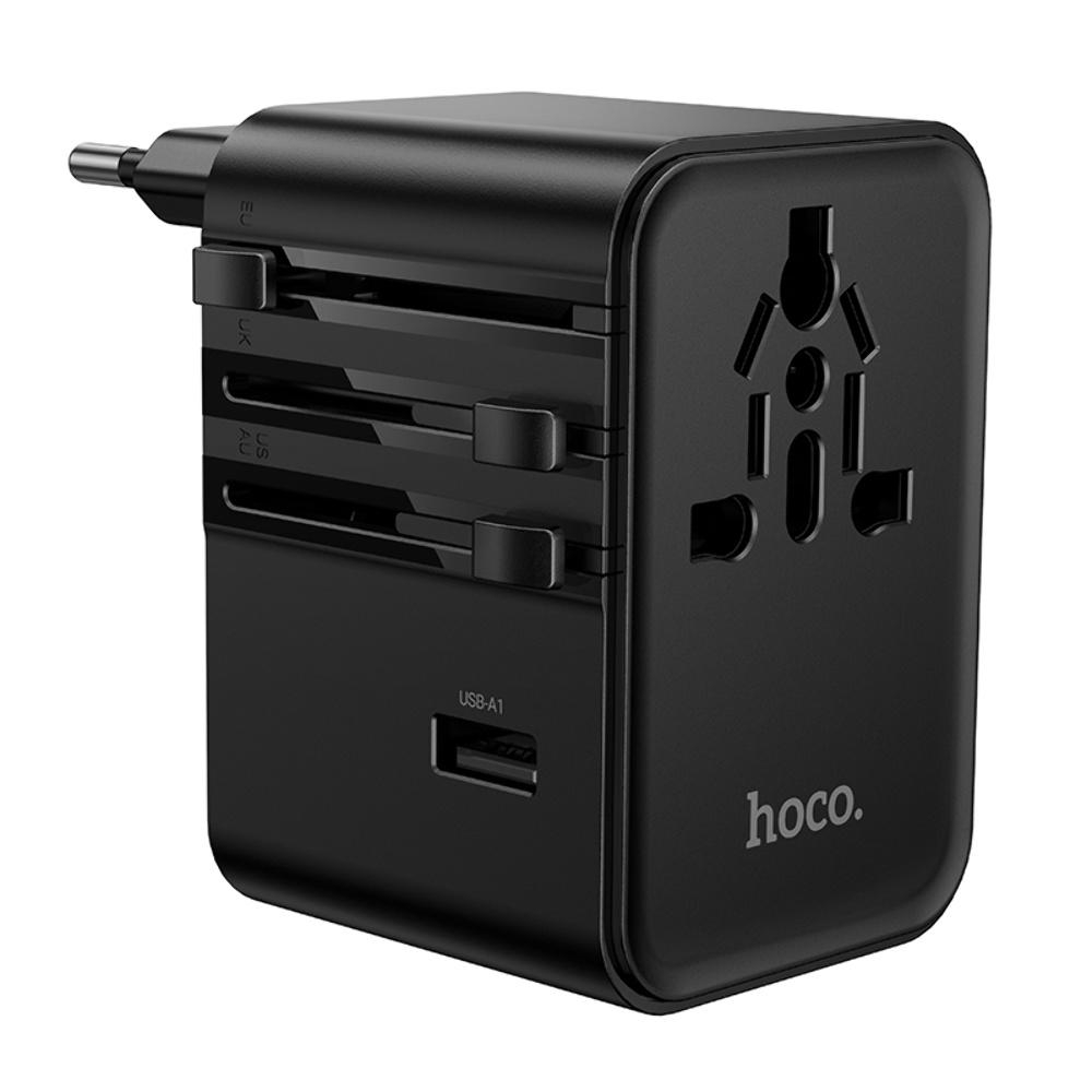    Hoco AC32 2 USB/ 3 Type-C PD 45W black