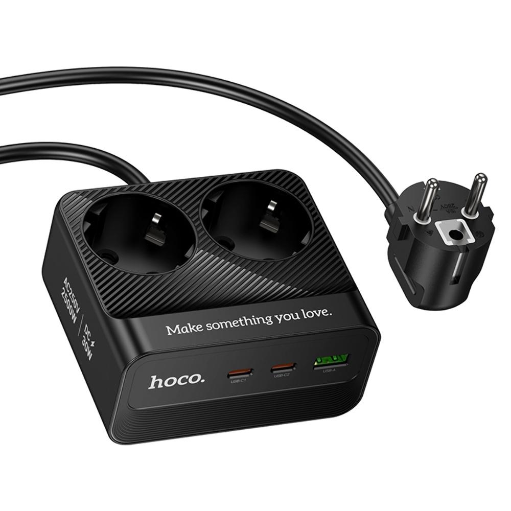     Hoco AC27 USB/ 2 Type-C PD 30W 2  2m black