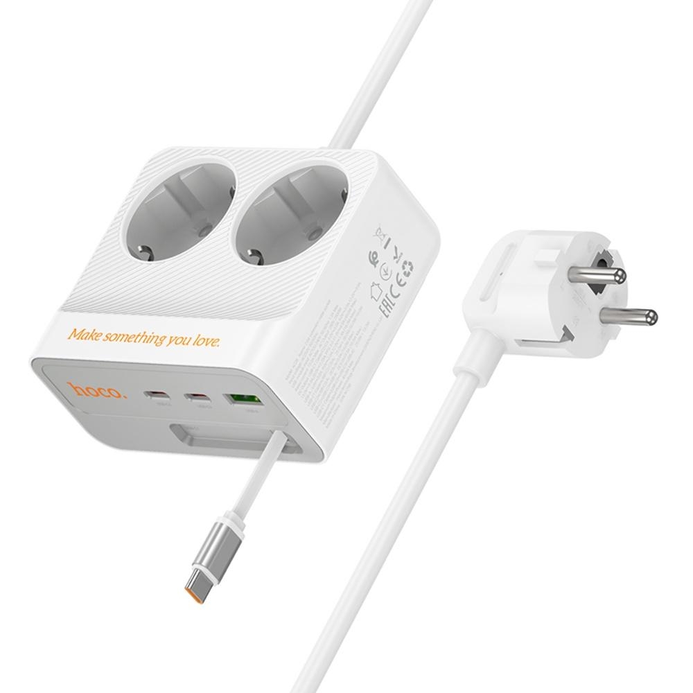     Hoco AC28 USB/ 3 Type-C PD 45W 2  2m white