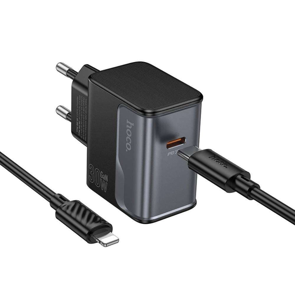    Hoco CS72A Type-C PD 30W midnight black +  Type-C to Lightning