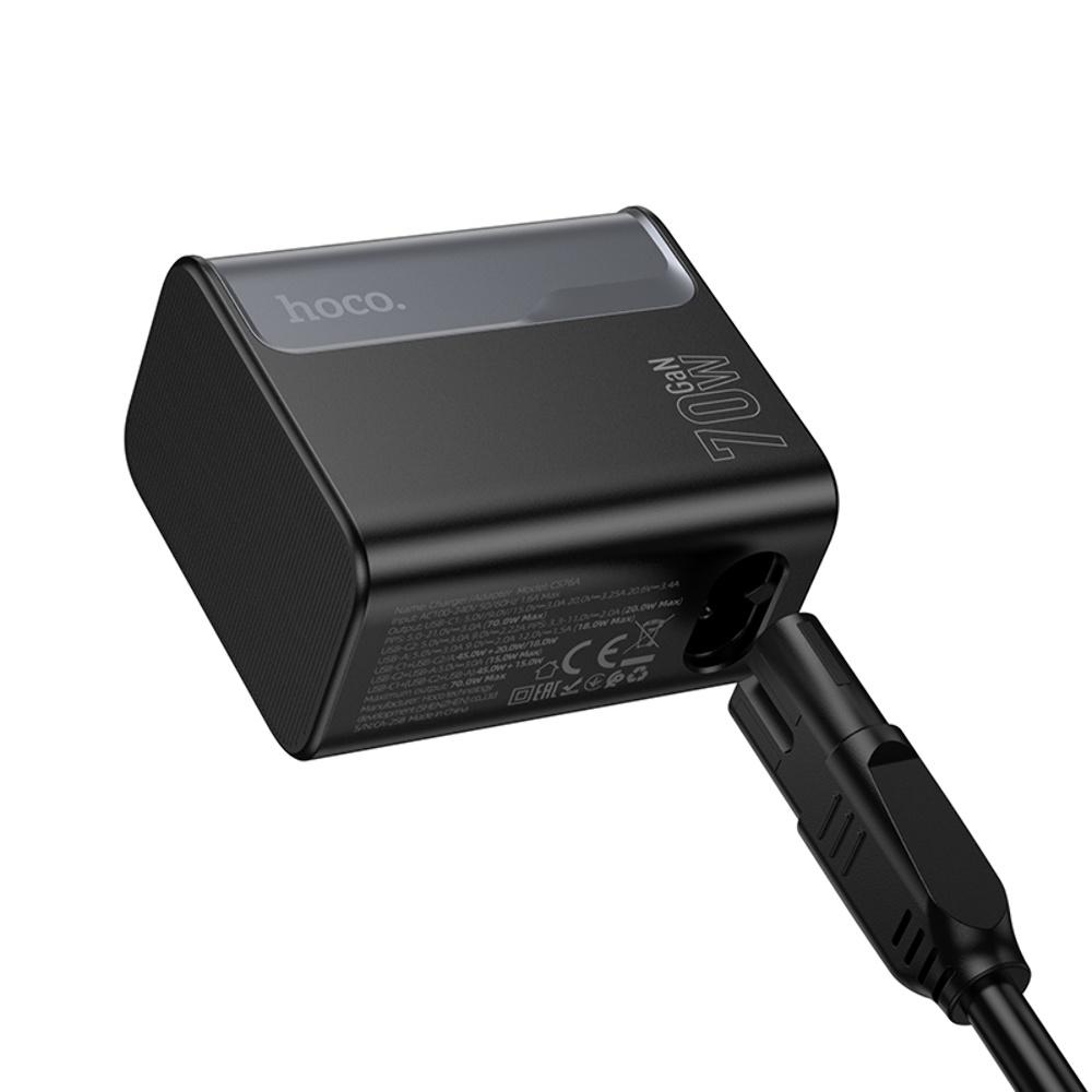    Hoco CS76A USB/ 2 Type-C PD 70W midnight black
