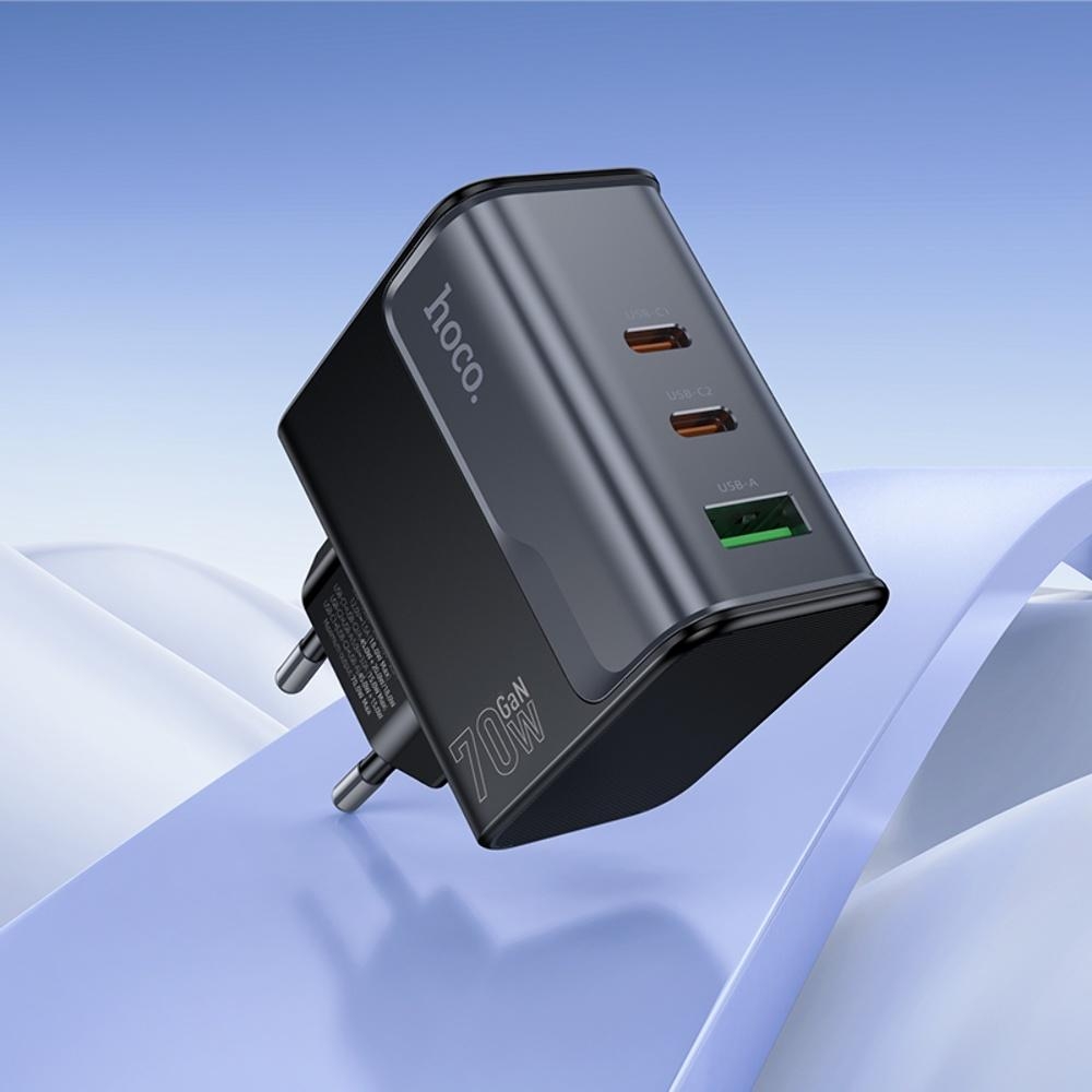    Hoco CS75A USB/ 2 Type-C PD 70W midnight black