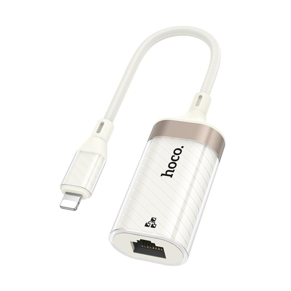   Hoco UA41A Lightning to RJ-45 100 mbps apricot