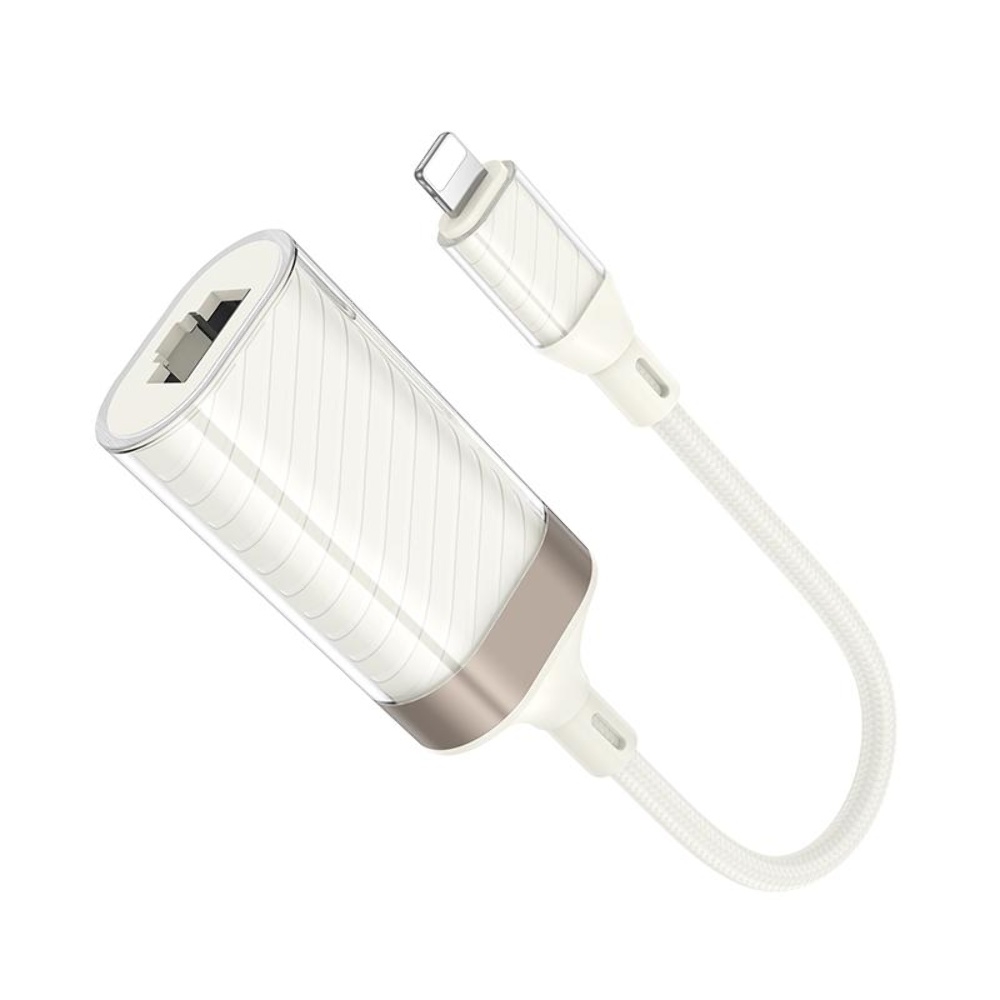   Hoco UA41A Lightning to RJ-45 100 mbps apricot