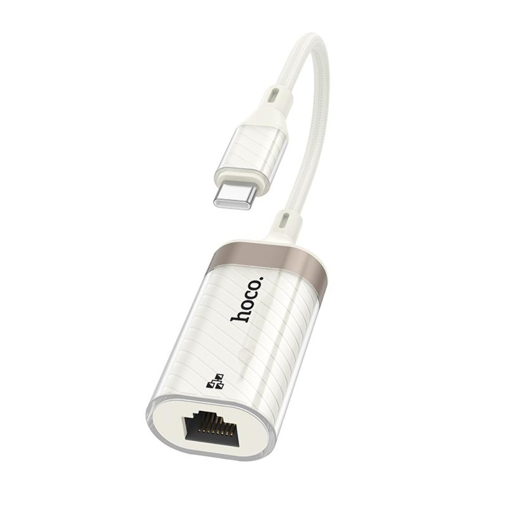   Hoco UA41B Type-C to RJ-45 100 mbps apricot