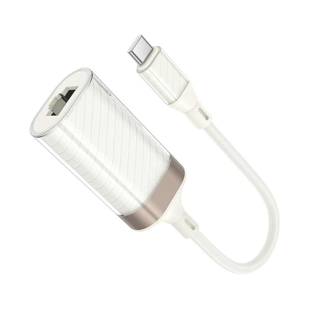   Hoco UA41B Type-C to RJ-45 100 mbps apricot