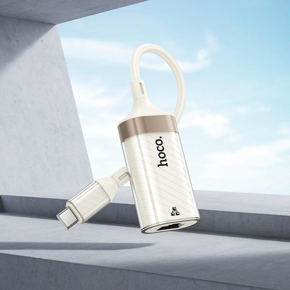  Hoco UA41B Type-C to RJ-45 100 mbps apricot