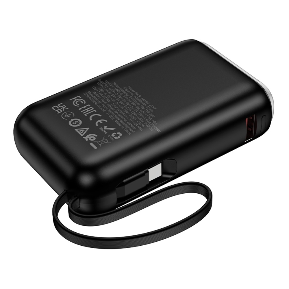 Power bank Hoco J157 10000mAh 22.5W + PD 20W black +  Type-C
