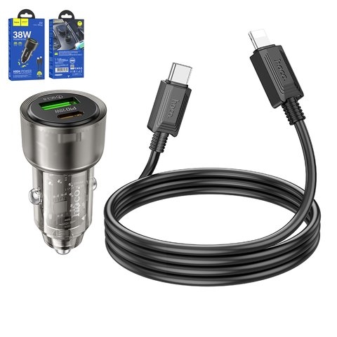    Hoco Z52, , Power Delivery (PD), c  USB -C  Lightning  Apple, 38 , 2 , 12-24 B, #6942007601801 | ,  