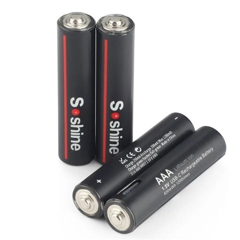  AAA Soshine AAA/HR03, 1,5 B, Li-ion, (600mWh),   USB Type-C | , , 