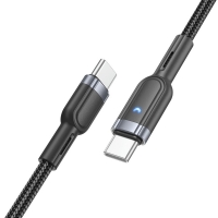 USB- Hoco U117, Type-C  Type-C, Power Delivery (100 ), 120 , 