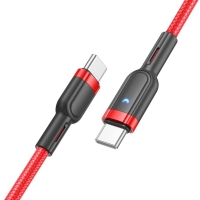 USB- Hoco U117, Type-C  Type-C, Power Delivery (60 ), 120 , 