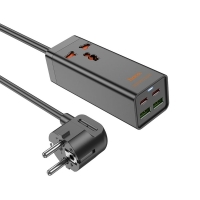   - Hoco AC10A, 2 USB, 2 Type-C, PowerDelivery (65 ), 1 , 150 , 