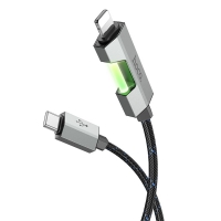 USB- Hoco U123, Type-C  Lightning, 27 , 100 , 