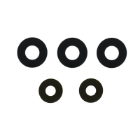 Стекло камеры Samsung SM-A736 Galaxy A73 5G, черное, комплект 5 шт, Original (PRC)