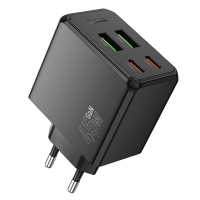    Hoco CS18A 2 USB/ 2 Type-C PD 45W black
