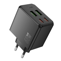    Hoco CS19A 2 USB/ 2 Type-C PD 65W black
