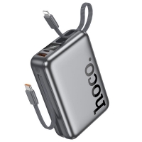 Power bank Hoco Q39 20000mAh 22.5W+PD 20W +  21 Type-C/ Lightning metal grey