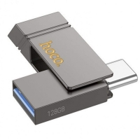 USB  Hoco UD14 128GB Wise Type-C/ USB3.2 + mini flash drive metal gray