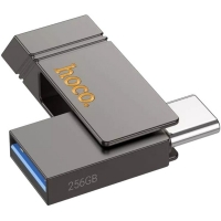USB  Hoco UD14 256GB Wise Type-C/ USB3.2 + mini flash drive metal gray