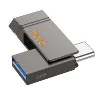 USB  Hoco UD14 64GB Wise Type-C/ USB3.2 + mini flash drive metal gray
