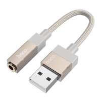   Hoco UPA32D USB to Jack 3.5 gold