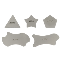 Набор металлических карт Aida C10 - 5 in 1 для разборки (пятиугольник, звезда пятиугольная, треугольник, 2 фигурные карты)