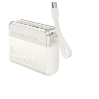Power bank Hoco Q38 10000mAh PD 20W white +  Type-C to Lightning