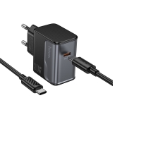    Hoco CS72A Type-C PD 30W midnight black +  Type-C to Type-C