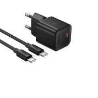    Hoco N64 Type-C PD black +  Type-C to Type-C