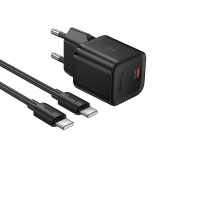    Hoco N66 Type-C PD 35W black +  Type-C to Type-C