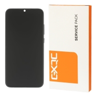 Дисплей для Xiaomi Redmi Note 8 с чёрным тачскрином и серебристой корпусной рамкой Service Pack